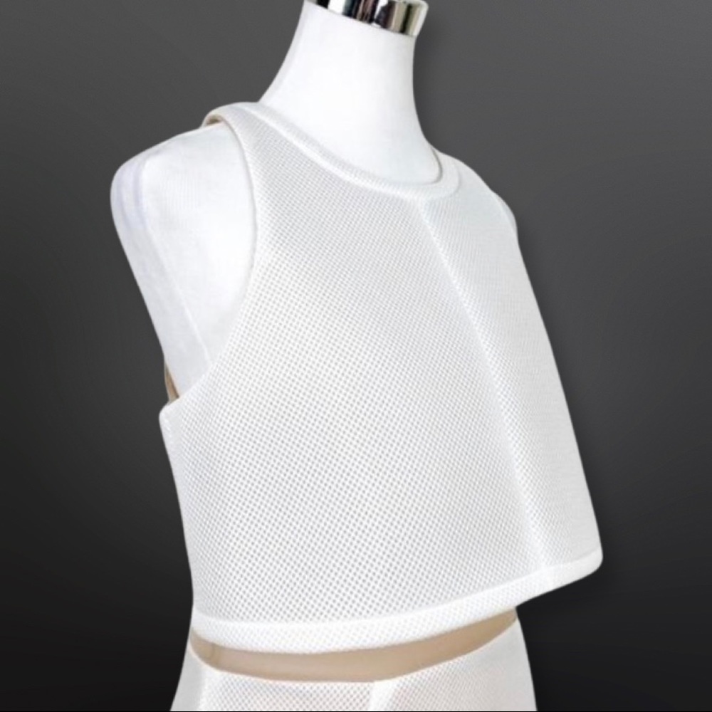 ABS By Allen Schwartz Women’s Cropped Halter Over Lay Dress RETAIL PRICE $225. - Picture 6 of 14